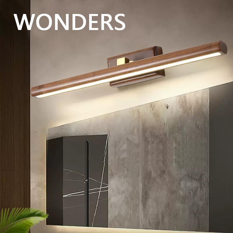 Smart Home Retrofit - Moderne Holz Schmink tisch Wand leuchte