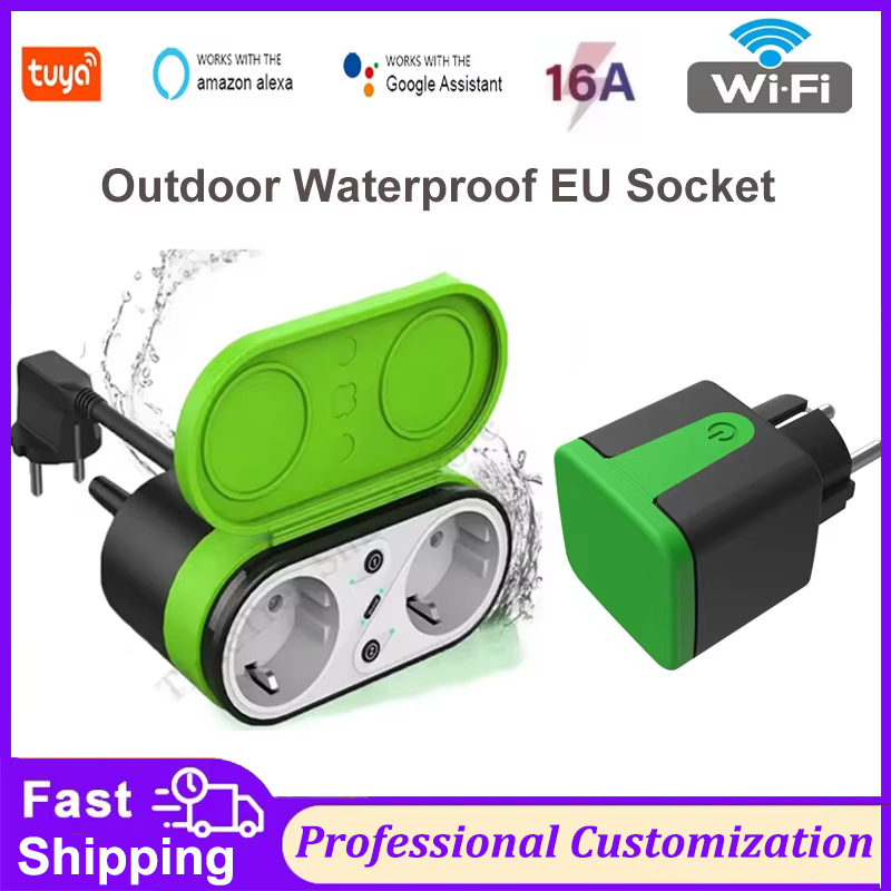 Smart Wall Socket - Tuya EU 16A WLAN Smart Outdoor-Steckdose