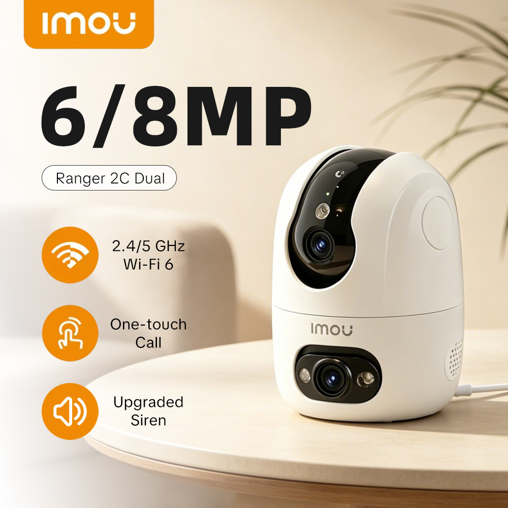 Smart Home Imou - IMOU Ranger 2C Dual-Objektiv 6MP/8MP Innenraum-Überwachungskamera
