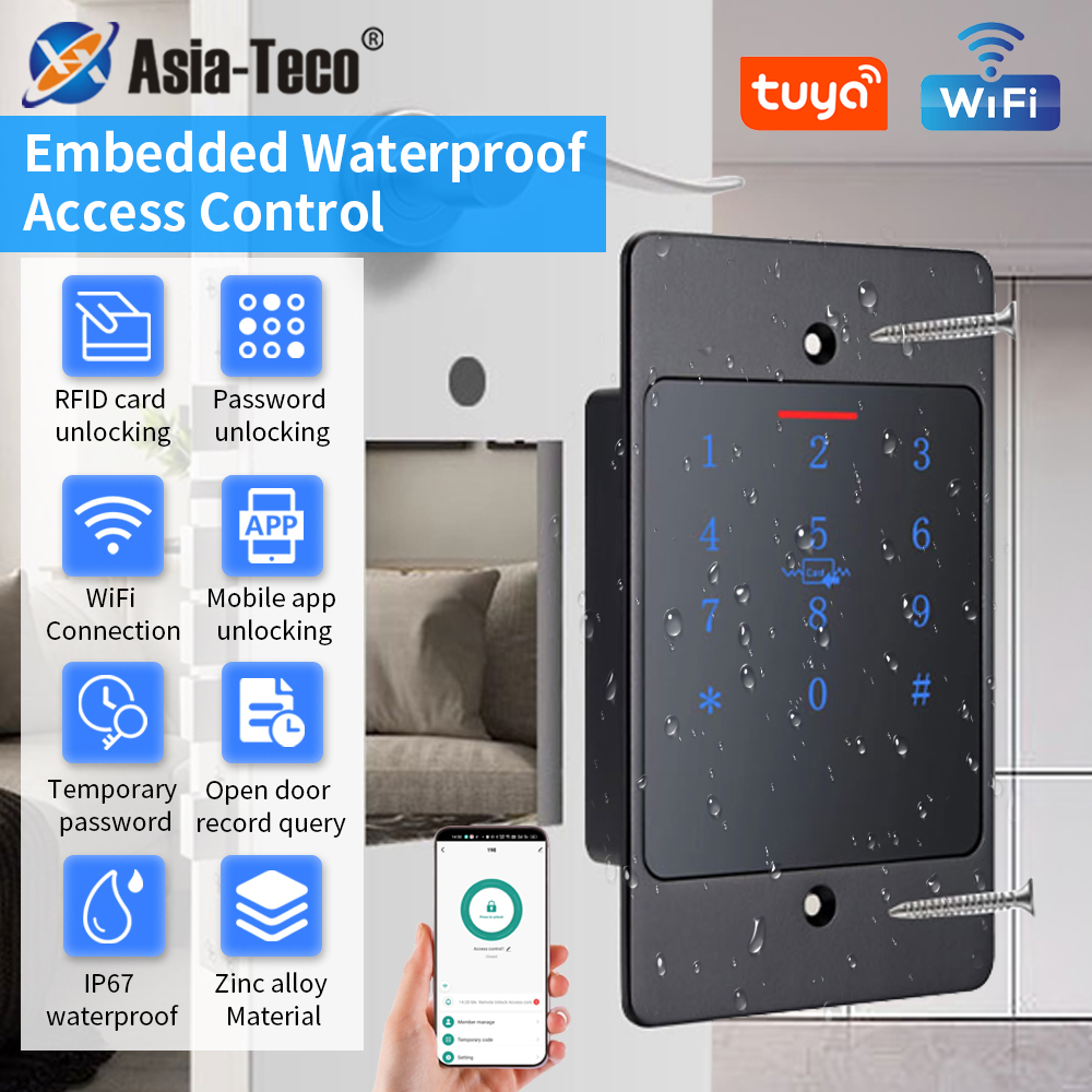 Smart Home Keyboard - WiFi Tuya Smart Türschloss Tastatur RFID-Zugangskontrolle