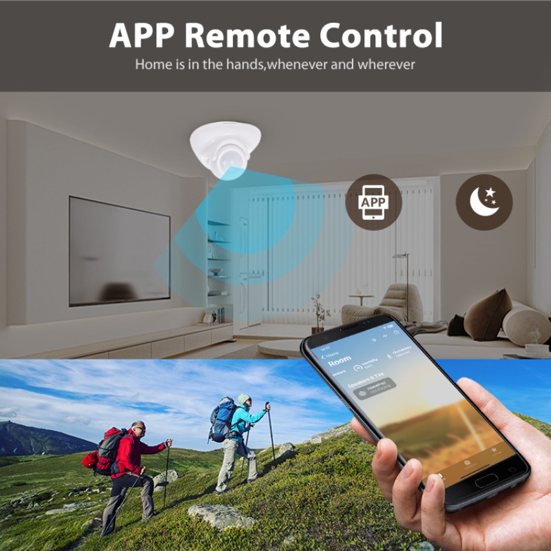 Smart Home Hub - Tuya Matter Thread Bewegungsmelder mit Infrarot-Technologie,