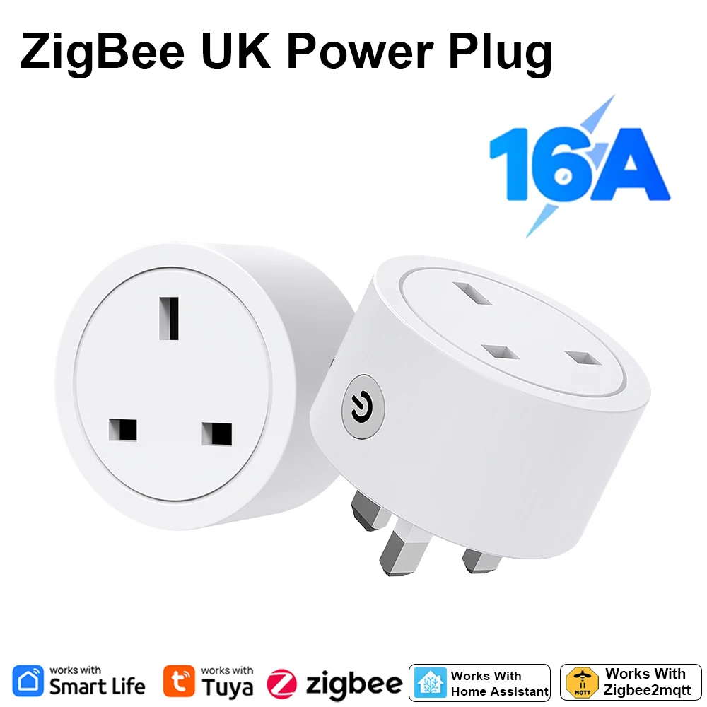 Smart Home Remote - Zigbee Smart Stecker 16A UK-Steckdose Kompatibel