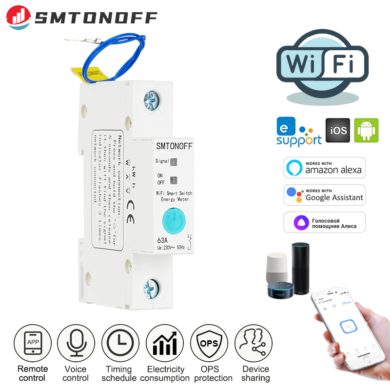Smart Home Monitoring - Ewelink WLAN-Smart-Schalter mit Energieüberwachung, Schutzschalter, Timer-Relais
