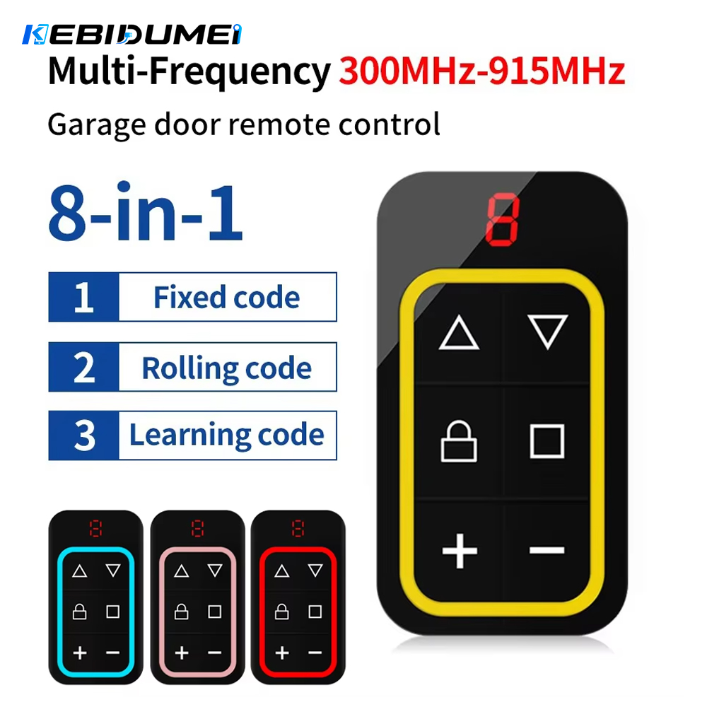 Smart Garage Door Opener - KEBIDUMEI Universeller Garagentor-Fernbedienungs-Duplikator 8 Kanäle Multi-Frequenz