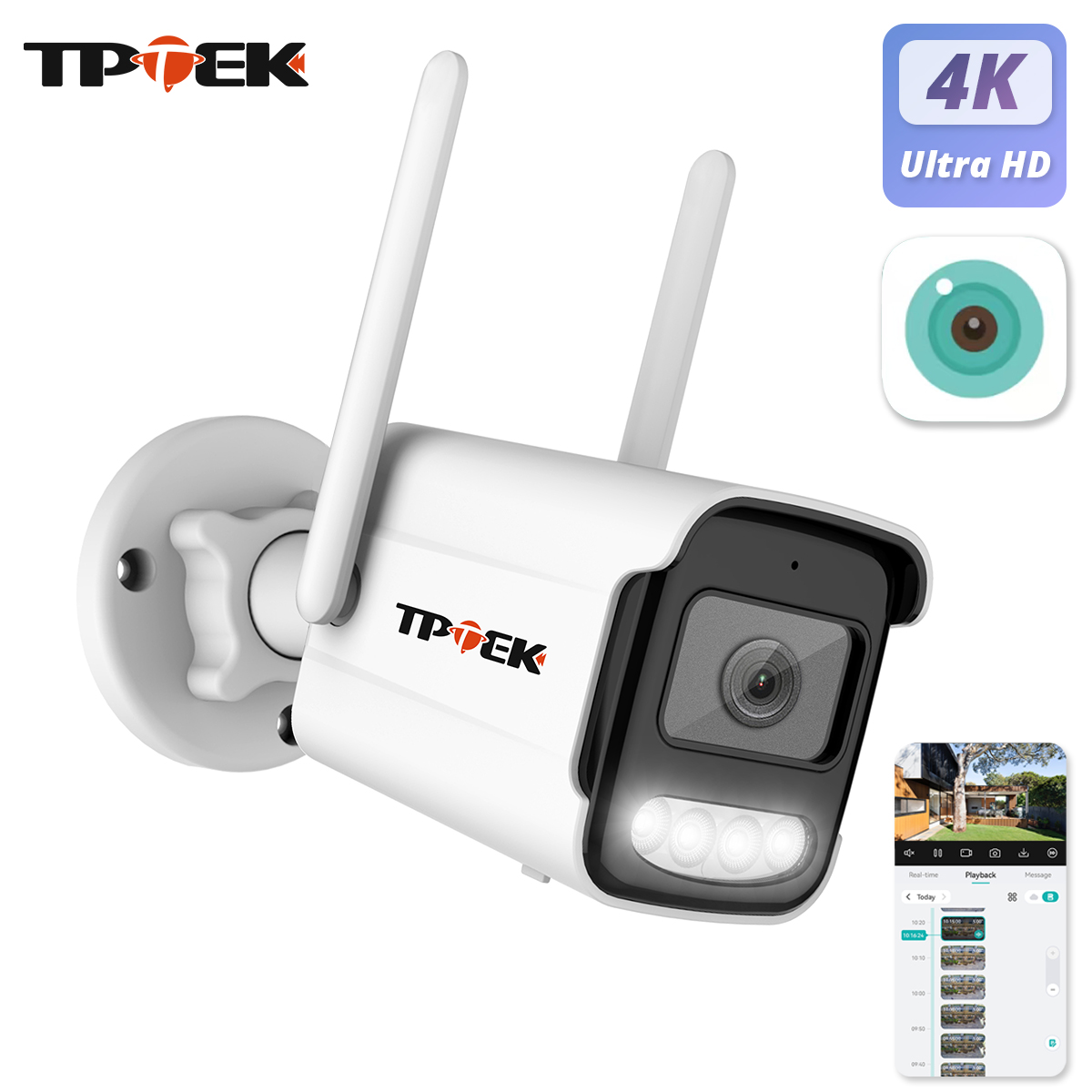 Smart Home Imou - 8MP 4K IP-Kamera WLAN Kabellos 5MP