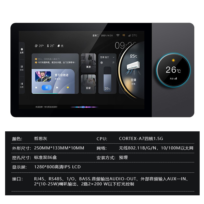 Smart Home Hub - 10-Zoll Tuya In-Wall Smart Home Zentrales