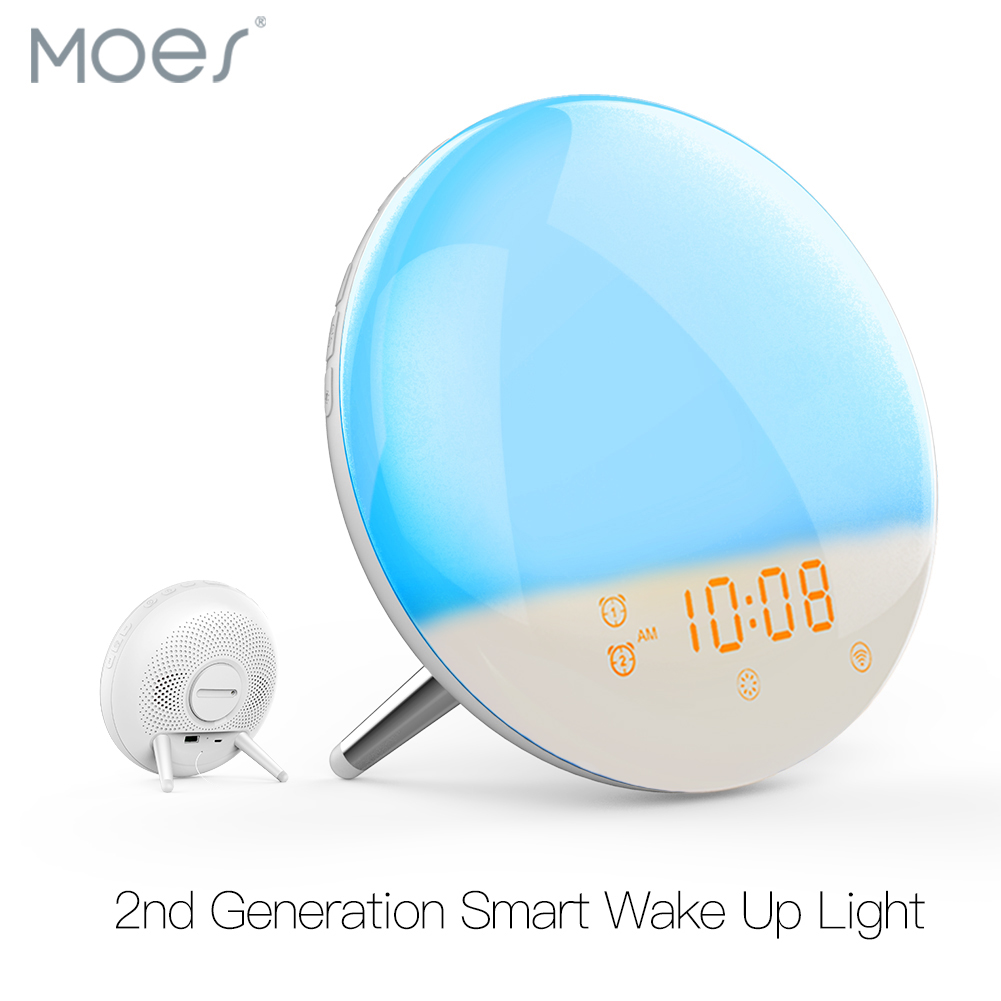Smart Home Simulation - WLAN-Wecker mit Smart-Light-Funktion und 7 Farben,