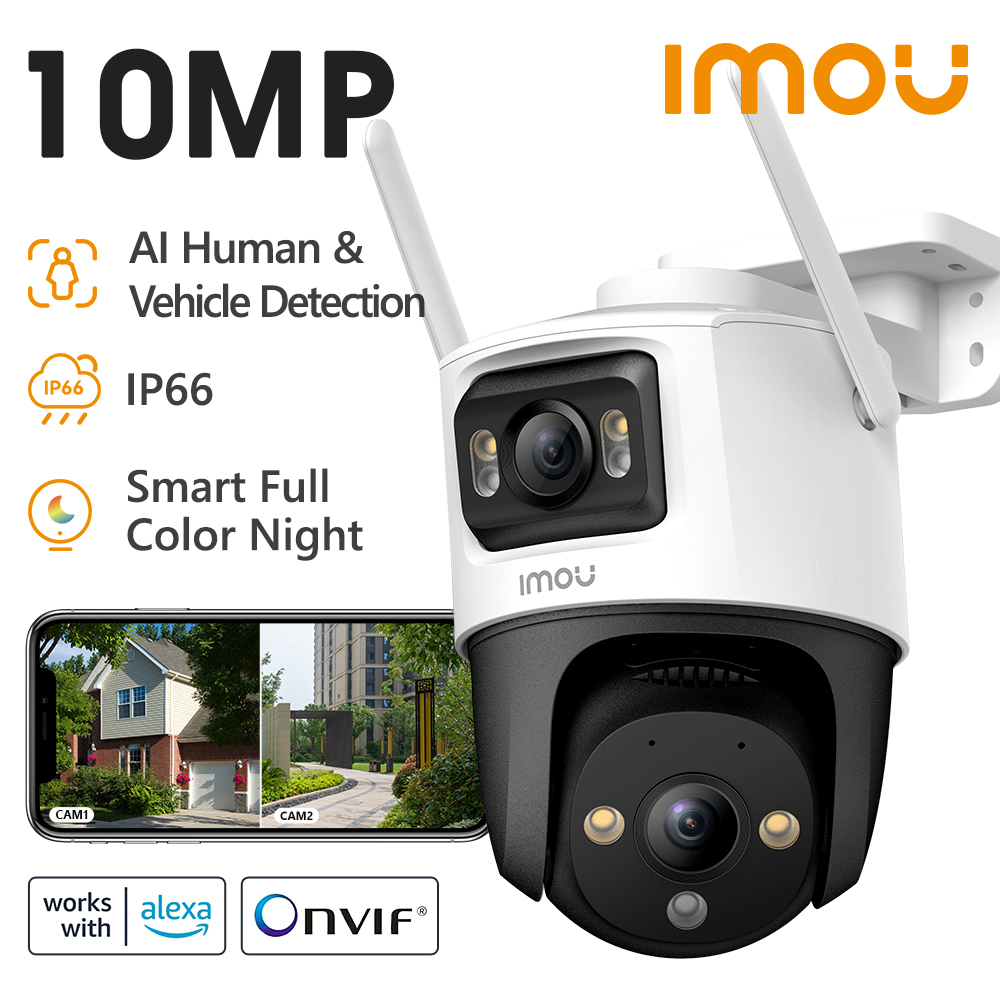 Smart Home Imou - IMOU Außenkamera mit zwei Objektiven, PT-Kamera,