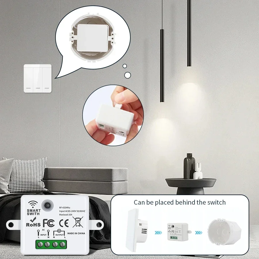 RF 433MHz Drahtloser Fernbedie – Smart Home Button Bewertung und Preis