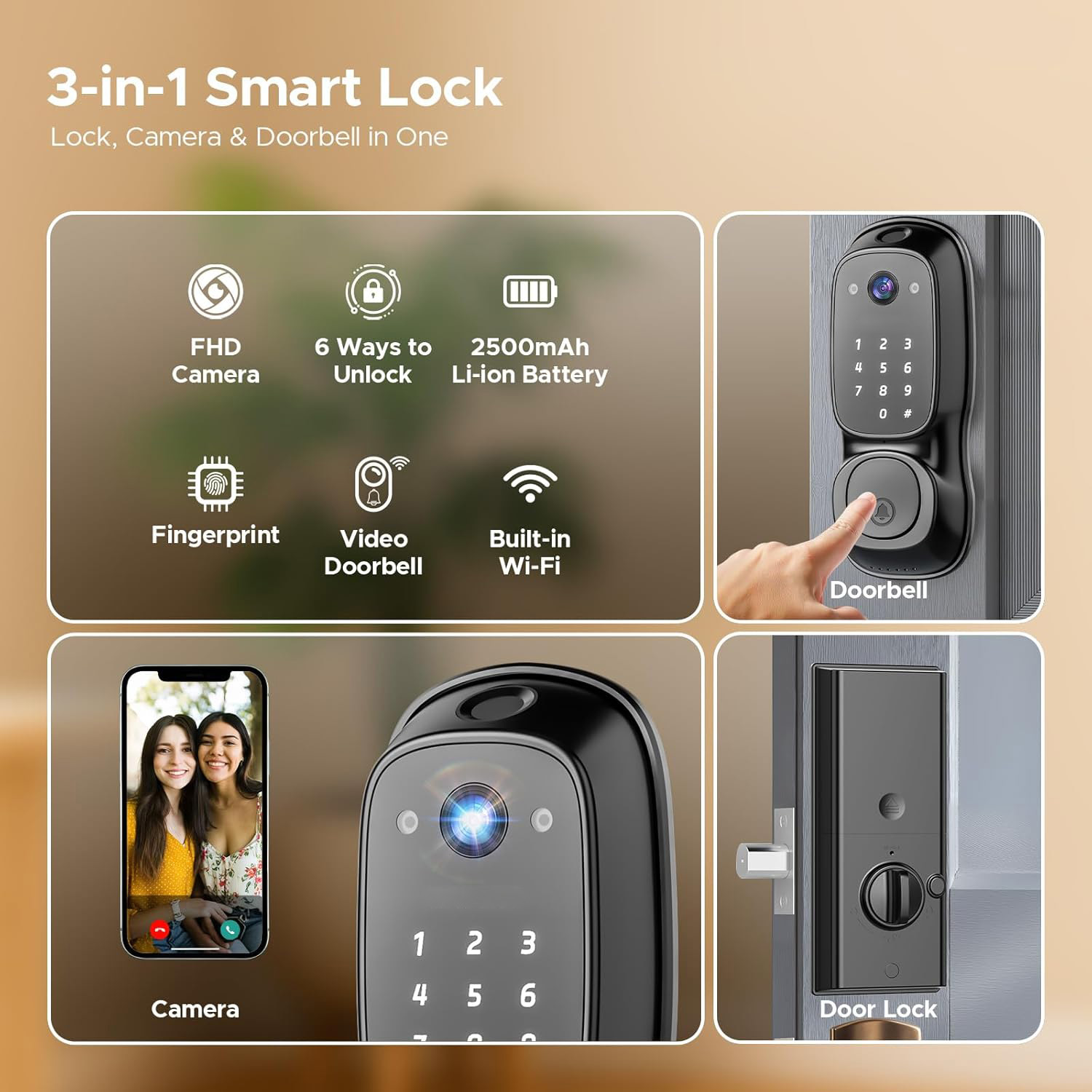 Tuya WLAN-Smart-Türschloss ‎ K – Smart Door Lock Bewertung und Preis