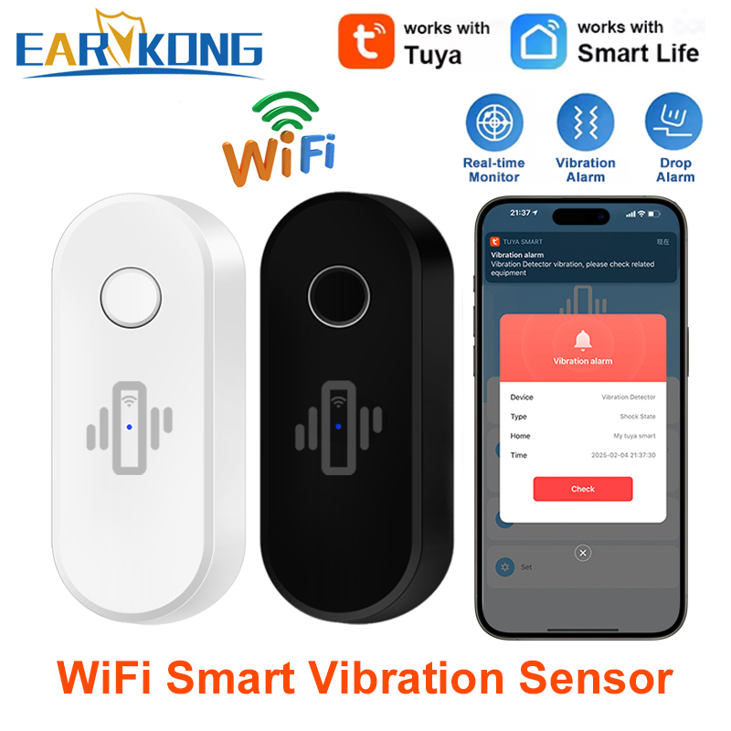 Tuya WiFi Vibration Detektor G – Door Window Sensor Bewertung und Preis