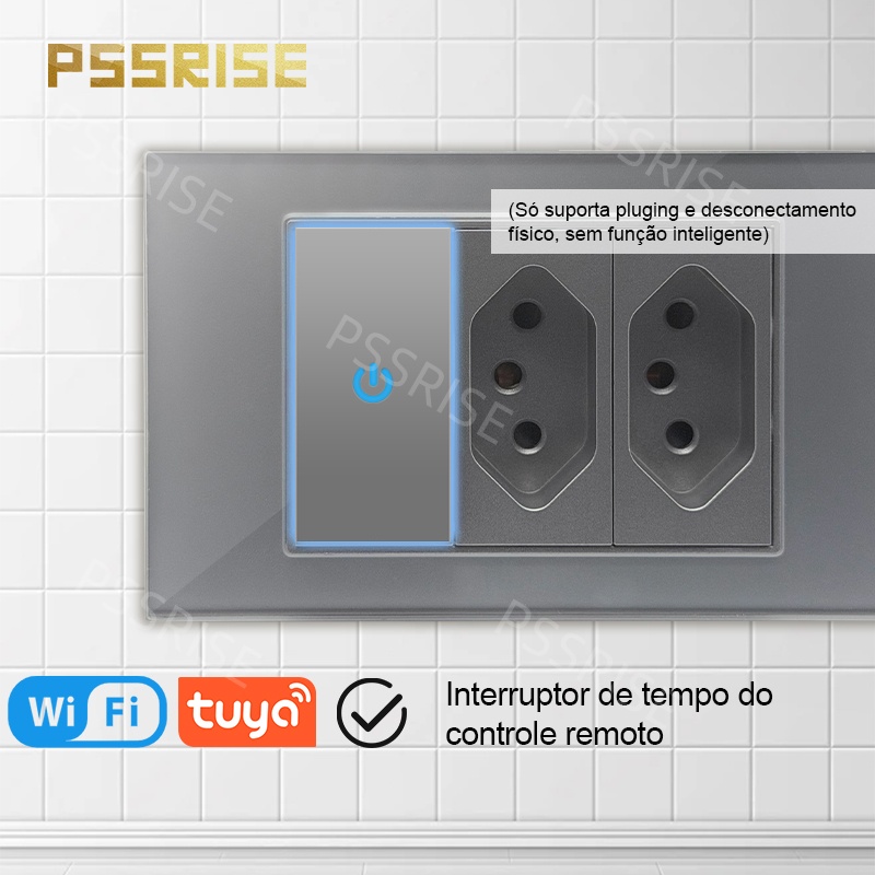 PSSRISE Grauer Glas-Vollschalt – Smart Wall Socket Bewertung und Preis