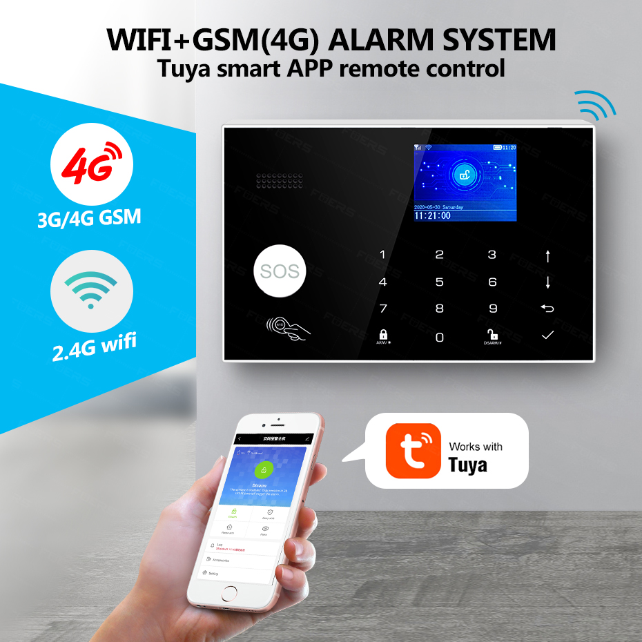 KERUI WiFi+4G Hausalarm mit Te – Smart Home Keyboard Bewertung und Preis