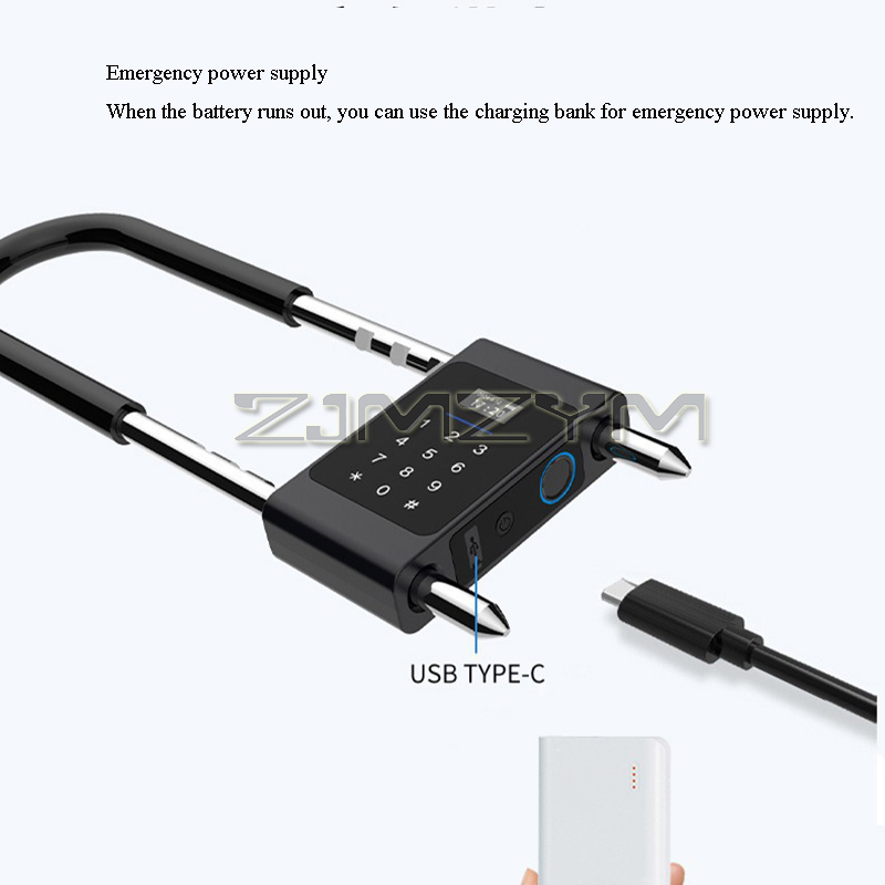 Fingerabdruck-U-Typ-Schloss, e – Smart Door Lock Bewertung und Preis