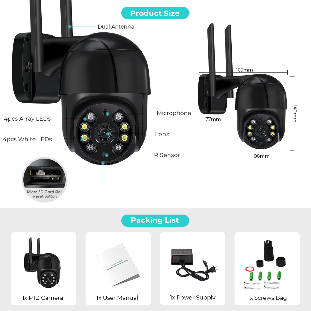 8MP Outdoor 4,0X Zoom Überwach – Smart Home Imou Bewertung und Preis