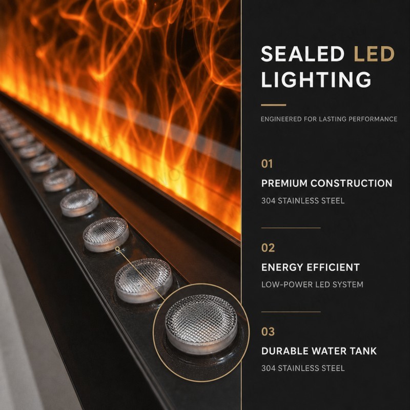 Minimalistischer Wandkamin Lux – Smart Home Simulation Bewertung und Preis