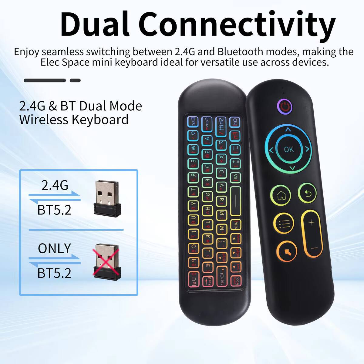 Bluetooth 2.4G Dual-Mode Mini- – Smart Home Keyboard Bewertung und Preis