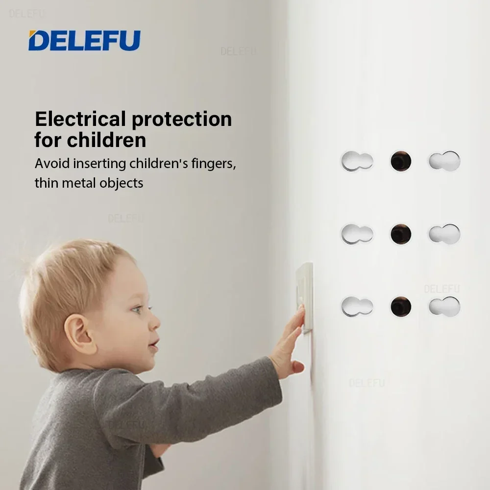 DELEFU Schwarze feuerhemmende  – Smart Wall Socket Bewertung und Preis