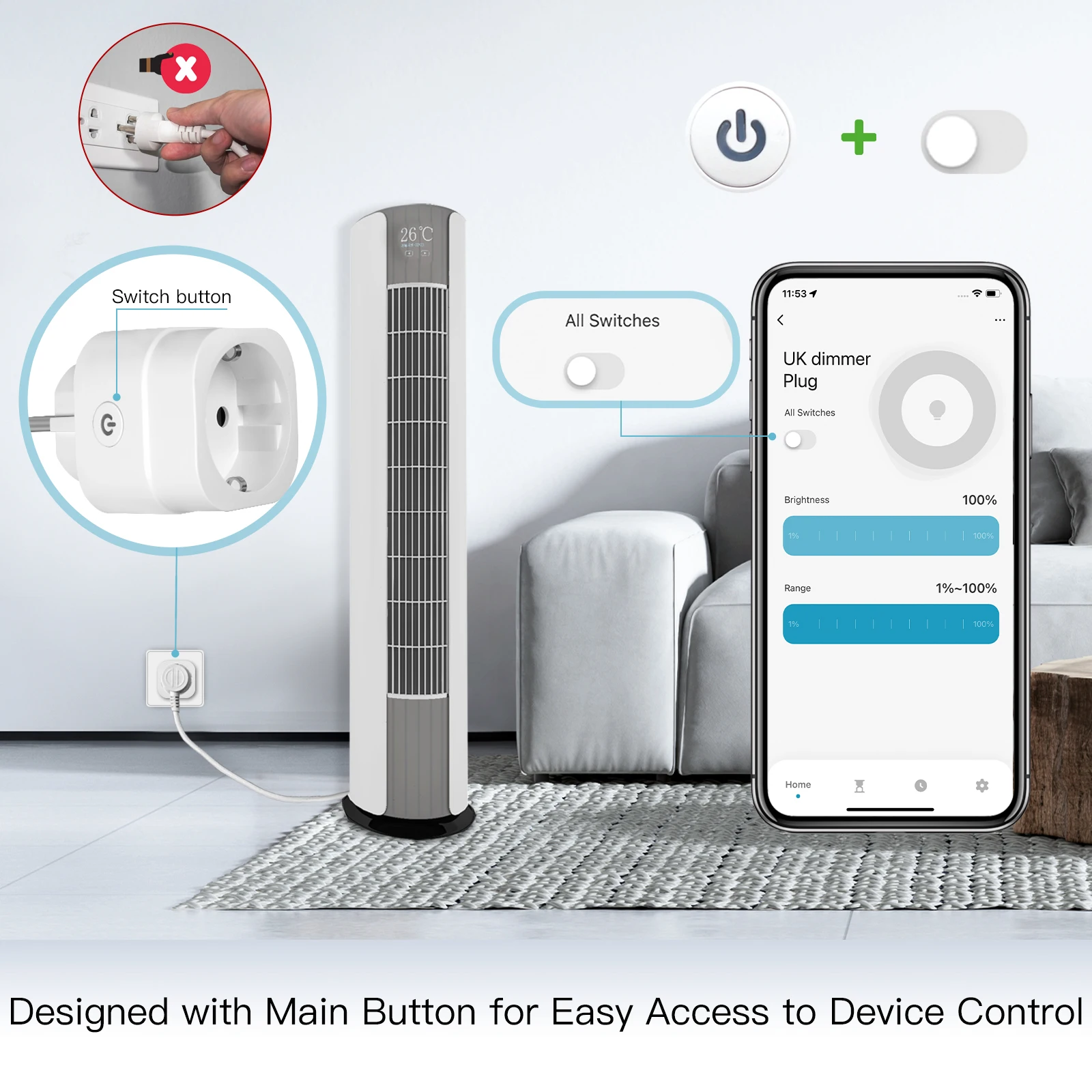 MOES Tuya WiFi Smart Plug, dim – Smart Wall Socket Bewertung und Preis