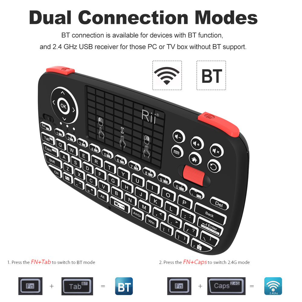 Rii I4 Mini BT Kabellose Tasta – Smart Home Keyboard Bewertung und Preis