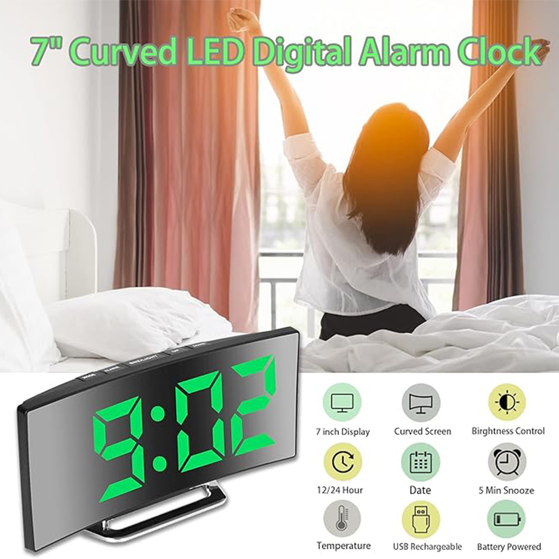 LED Digital Wecker Gebogene Bi – Smart Home Retrofit Bewertung und Preis