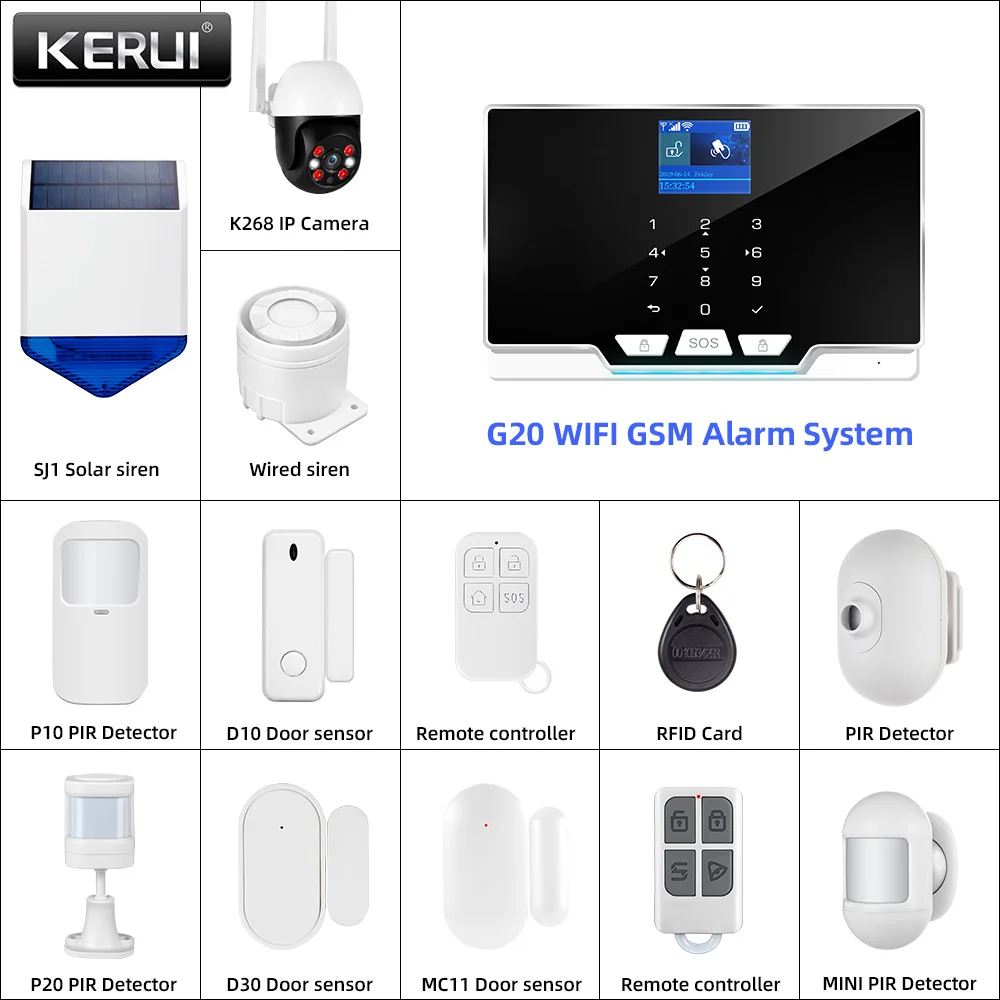 KERUI G20 WIFI GSM Alarm Panel – Smart Home Keyboard Bewertung und Preis